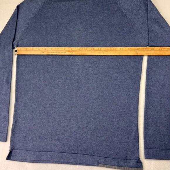 Thinple Sweater Womens Large Blue Thinking Simple Long Sleeve Cashmere Silk - Picture 6 of 11